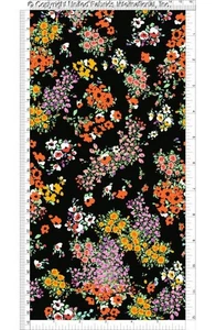 Vestido floral tejido fresco estampado rayón Challis patio de tela - Imagen 1 de 3