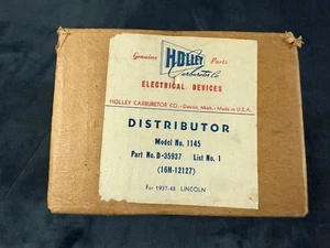 1937 1938 1939 1940 1941 1942 1946 1947 1948 Lincoln V12 NOS Distributor in Box! - Picture 1 of 5