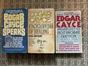 3 Edgar Cayce paperbacks Speaks Encyclopedia of Healing more! - Picture 1 of 1
