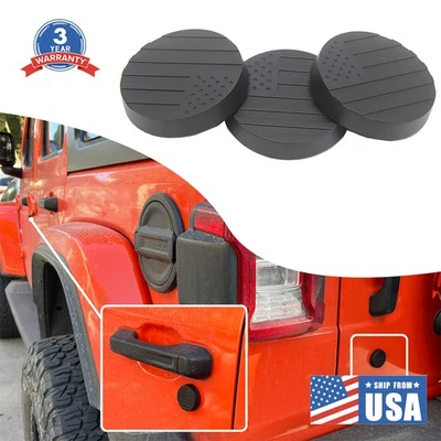 USA Flag Door Key Hole Cover Keyhole Accessories Fit Jeep Wrangler JL JT TJ JK - Imagem 1 de 4