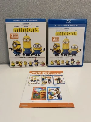 Minions (Blu-Ray/DVD/Digital, 2015) 2-Disc Set with Slipcover - Image 1 of 4