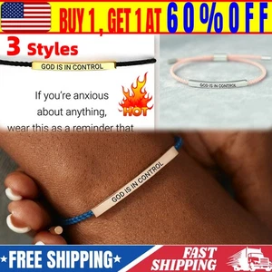 Inspirieren Armband - Gott hat Kontrolle, Gott hat Kontrolle Inspirieren Armband verstellbar - Bild 1 von 14