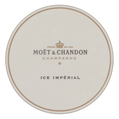 Moet Chandon Champagner Tropfdeckchen Glasuntersetzer 9cm Durchmesser