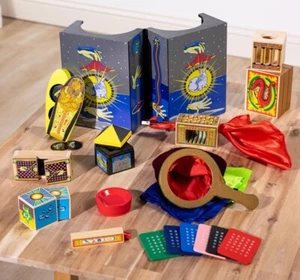 Melissa And Doug Deluxe Solid-Wood Magic Set With 10 Classic Tricks - Picture 1 of 11