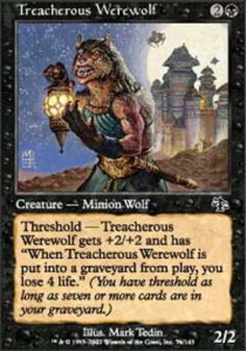 Treacherous Werewolf - Foil ~ Moderately Played Judgment MTG Magic UltimateMTG B - Image 1 of 1