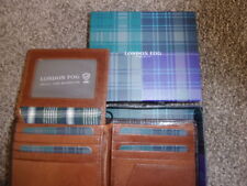 ' LONDON FOG ' Tan Leather Wallet . Multi-slot organiser. RFID. Premium Quality.