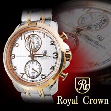 Royal Crown 8426SB Men's Wrist Watch 42mm Stainless Steel Case 3 ATM