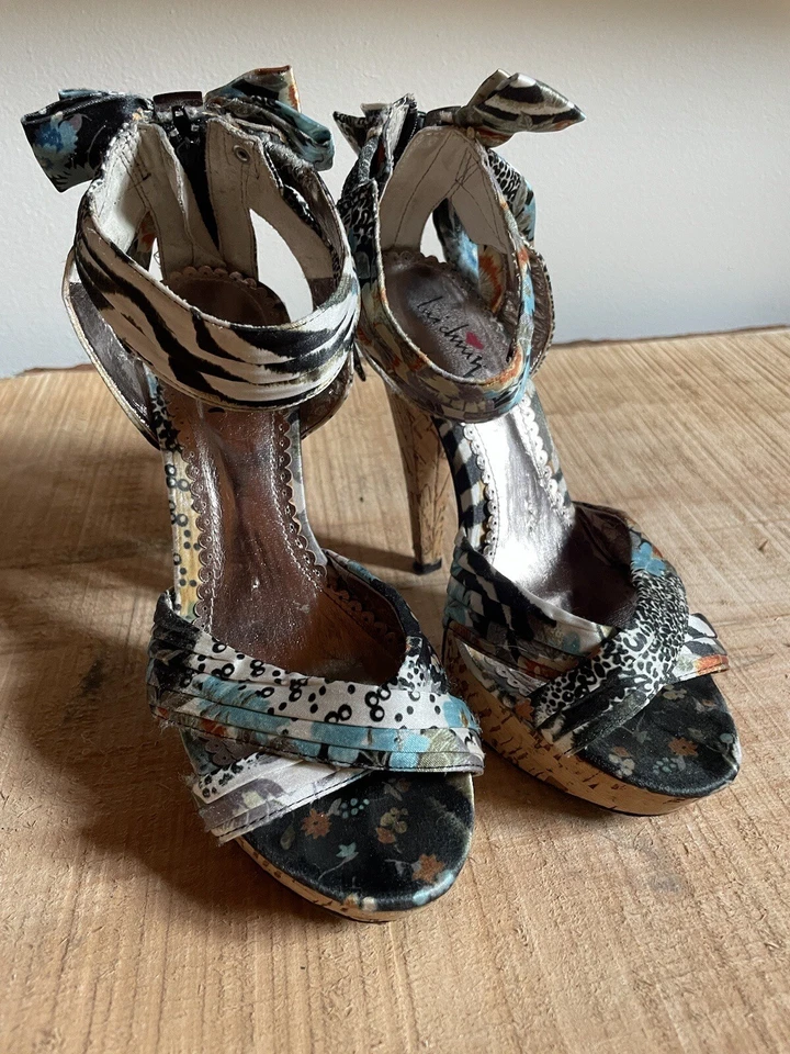 Tacones Luichiny Floral Satén Pajarita Mujer Talla 6 Foto 1 de 4