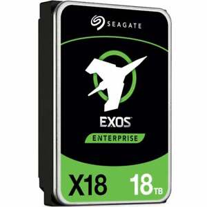 Seagate 18TB HDD Exos X18 SATA 3.5" Enterprise Hard Drive — ST18000NM000J