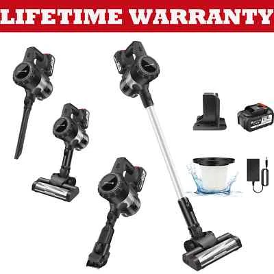 6000W 6 in 1 Upright Stick Power Vacuum Cleaner Cordless Bagless Handheld Hoover - Image 1 of 4