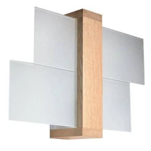 Applique murale FENIKS 1 E27 bois naturel SOLLUX SL.0077 - Imagen 1 de 5