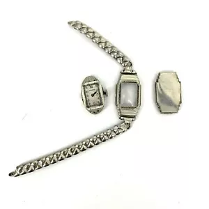 Reloj Wadsworth Art Deco Vintage 1930 14k G.F. HAMILTON EE. UU. 0619300 989 - Imagen 1 de 11