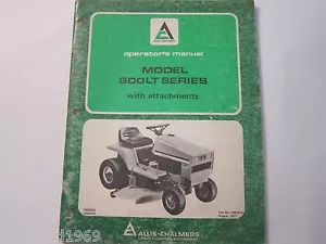 OEM Allis Chalmers 600LT Lawn Tractor & Attachment Operator's Manual More Listed - Imagen 1 de 4
