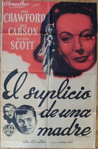 1945 JOAN CRAWFORD Mildred Pierce 1SH FILMPLAKAT seltene Ausgabe FILM NOIR Ann Blyth - Bild 1 von 4