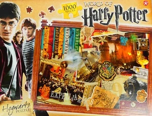 Harry Potter - Hogwarts 1000 Piece Jigsaw Puzzle by Winning Moves ~ Complete - Picture 1 of 8