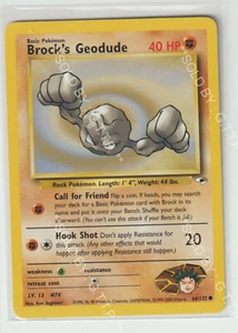 Pokemon Gym Heroes Brock's Geodude Karte 66/132 - Kostenloser Versand - Bild 1 von 1