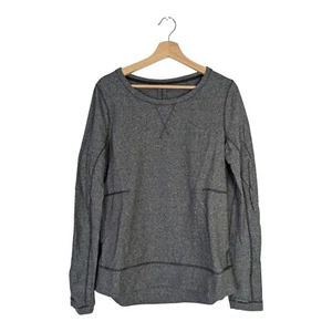 Lululemon Womens Size 10 Gray Exhalation Sweater Crew Neck Pullover Sweatshirt - Picture 1 of 5