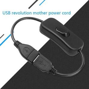 USB-Kabel Mit Ein / Aus-Verlängerungskabel Schalter DE Control Schwarz N2C7