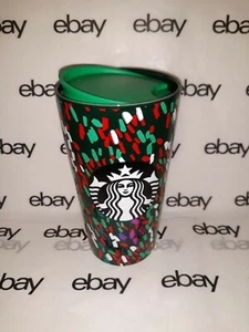 Starbucks Holiday  Confetti Tumbler  12 Oz Red Green New Ceramic-like. Limited - Picture 1 of 5