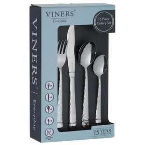 Juego de cubiertos Viners Everyday Glisten 18/0 acero inoxidable 16 piezas para 4 ajustes - Imagen 1 de 1