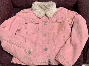 GIRLS GAP PINK CORDUROY SIZE 12 FAUX FUR LINED SUPER CUTE!! - Picture 1 of 7
