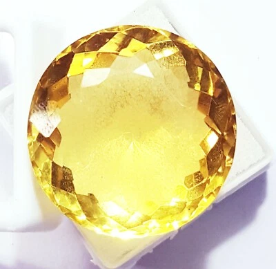 Topacio amarillo brasileño 68,30 quilates piedra preciosa suelta certificada con regalo gratis Foto 1 de 4