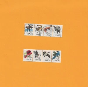 USA stamps nr 1757 2 strips of 4 used cat val $2,00 - Picture 1 of 1