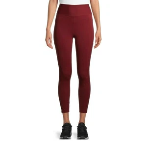 NUEVO CON ETIQUETAS Leggings ajustados recortados Avia Flex Tech para mujer AV3016064 rojo granate M (8-10) - Imagen 1 de 9