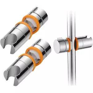2PCS Universal Hand Shower Bracket Holder Adjustable for Slide Bar O.D 18-25M... - Picture 1 of 8