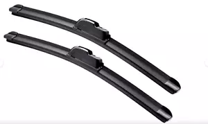 Fits: 2011-2015 Jeep Grand Cherokee 22"-21"-2PCS Wiper Blades Bracketless J-Hook - Picture 1 of 8
