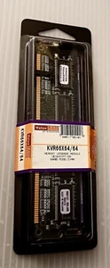 Kingston KVR66X64/64 64MB 66mhz 168-pin DRAM Desktop Memory ('gold' contacts). - Picture 1 of 6