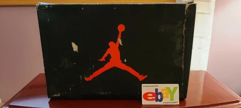 AIR JORDAN 6 1991 SHOE BOX ONLY 4391 BLACK/BLACK-INFERED MADE IN TAIWAN Cover