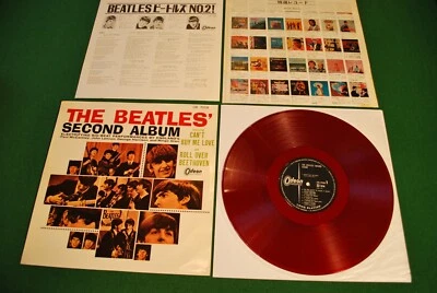 Beatles Second Album Japan LP 1.st press Mint 1964 red vinyl Odeon OR-7058 - Bild 1 von 4