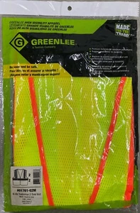 GREENLEE 01761-02M HI-VIS TRADESMAN 2-TONE VEST MESH, HOOK & LOOP S/M-LIME - Picture 1 of 3