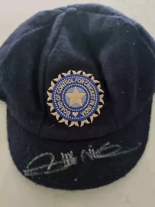 Harbhajan Singh Signed Replica India Cricket Test Cap Virat Kohli - Foto 1 di 4