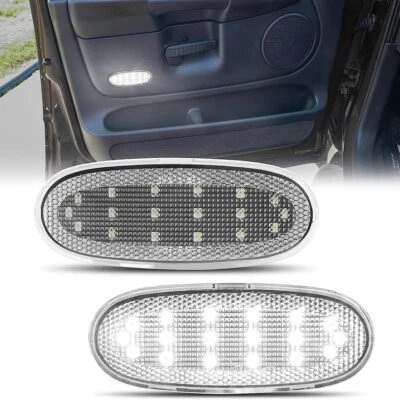 For 07-09 Aspen 03-09 Dodge RAM 1500 2500 3500 LED Courtesy Door Panel Lights 2X Foto 1 de 4