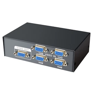 4 Port VGA Splitter Switcher VGA Switch Video Box 4 In 1 Out VGA Switcher - Picture 1 of 13