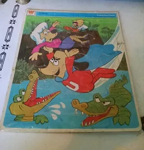 Rompecabezas de bandeja de marco Underdog, 1972, Whitman, animación de dibujos animados vintage - Imagen 1 de 3