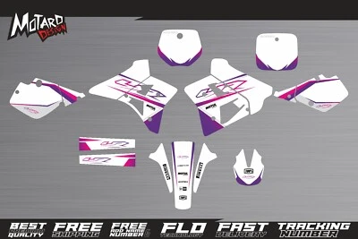 Kit de gráficos para Yamaha YZ 250 1991 1992 calcomanías pegatinas de Motard Design Foto 1 de 3