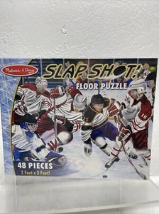Melissa & Doug Floor Puzzle, "Slap Shot", 48 pieces, Hockey, #4419, 2’ X 3’ NEW - Picture 1 of 5