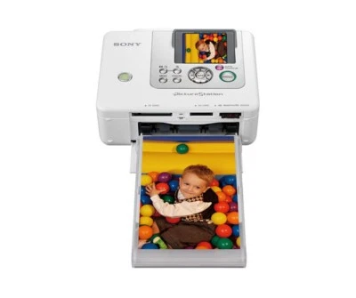 SONY "Picture Station" White Digital Photo Printer #DPP-FP70 - New - Image 1 of 4