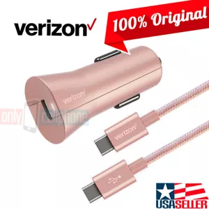 Original Verizon USB-C Car Charger and/or 4FT Cable for Samsung Motorola Google - Picture 1 of 6