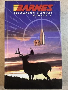 BARNES Reloading Manual Number 3- FREE SHIPPING-Hardcover - Picture 1 of 2