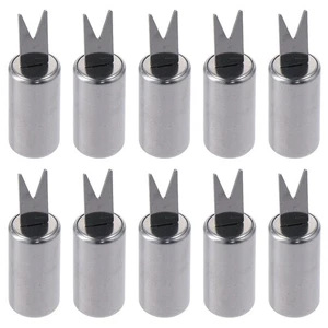 10 Pcs Double Fork Corn Cob Holders Silver BBQ Accessories Kitchen - Picture 1 of 12