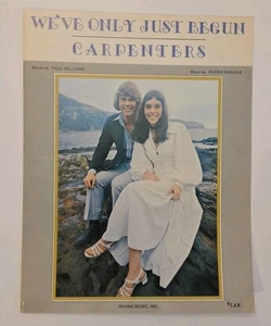Carpenters Music Song Book Sheet Music We've Only Just Begun 1970 - Picture 1 of 3