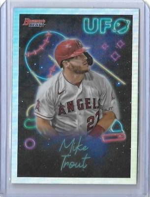 2022 Bowmans Best UFO Insert - Mike Trout #UFO-1 Angels - Image 1 of 3