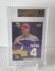 2009 Upper Deck Brett Favre Passing 112 Bgs 9.5 Gem Mint Vikings - Picture 1 of 2
