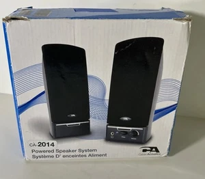 Cyber Acoustics CA-2014 Multimedia Desktop Computer Speakers Full Stereo Sound - Afbeelding 1 van 5