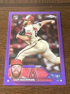 2023 Topps Chrome Update Series - Sam Bachman #USC165 Purple Refractor /250 (RC) - Image 1 of 2