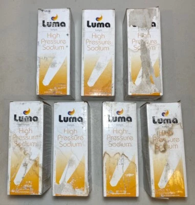 (Qty 7) HPS150/U 150 Watt High Pressure Sodium Light Bulb ED17, E39 Mogul Base - Image 1 of 4